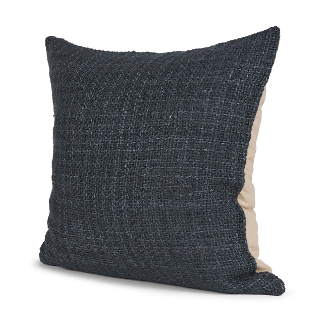 Mercana Lowen 22x22 Square Navy Woven Decorative Pillow
