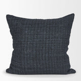 Mercana Lowen 22x22 Square Navy Woven Decorative Pillow