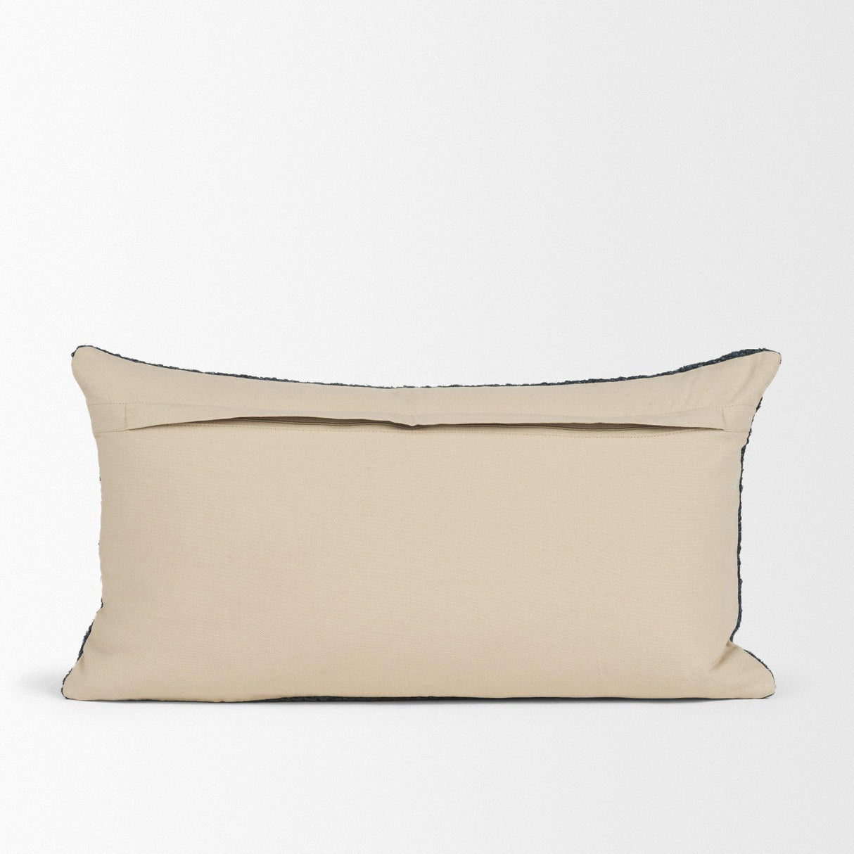 Mercana Lowen 14x26 Lumbar Navy Woven Decorative Pillow