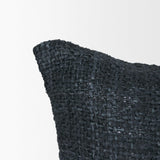 Mercana Lowen 14x26 Lumbar Navy Woven Decorative Pillow