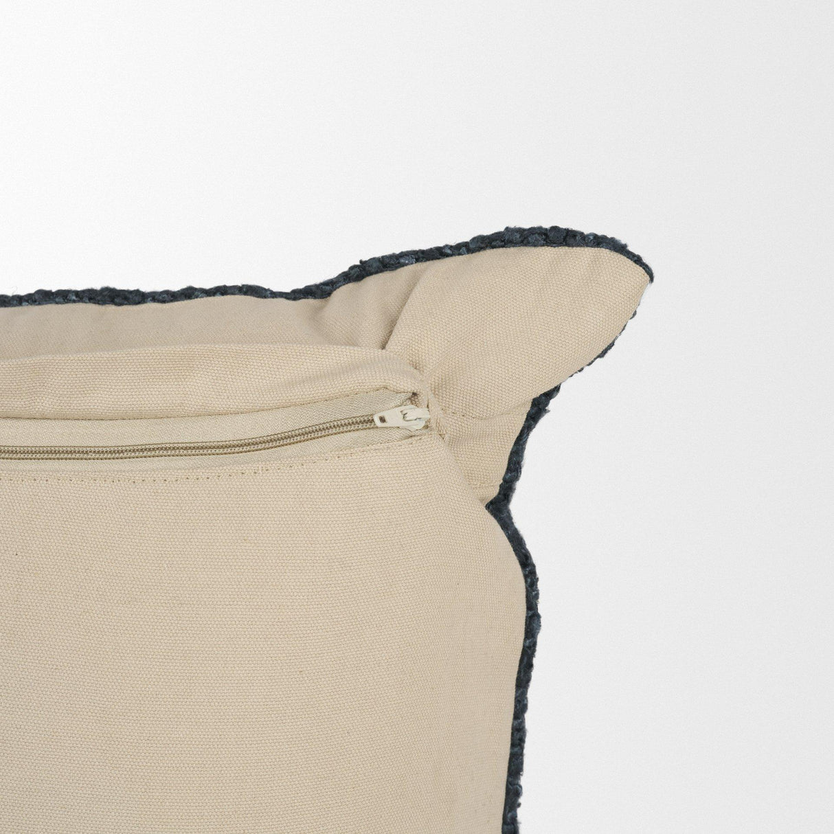 Mercana Lowen 14x26 Lumbar Navy Woven Decorative Pillow