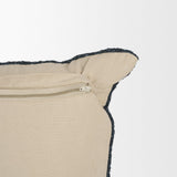 Mercana Lowen 14x26 Lumbar Navy Woven Decorative Pillow