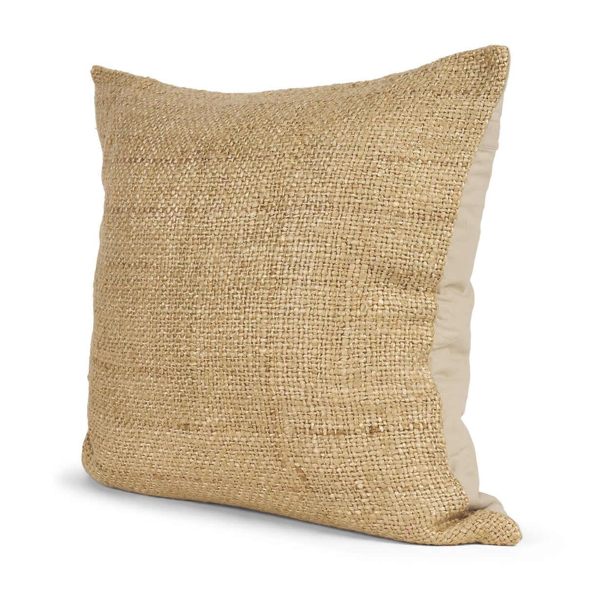Mercana Lowen 22x22 Square Gold Woven Decorative Pillow