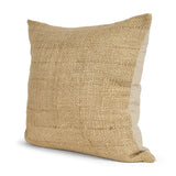 Mercana Lowen 22x22 Square Gold Woven Decorative Pillow