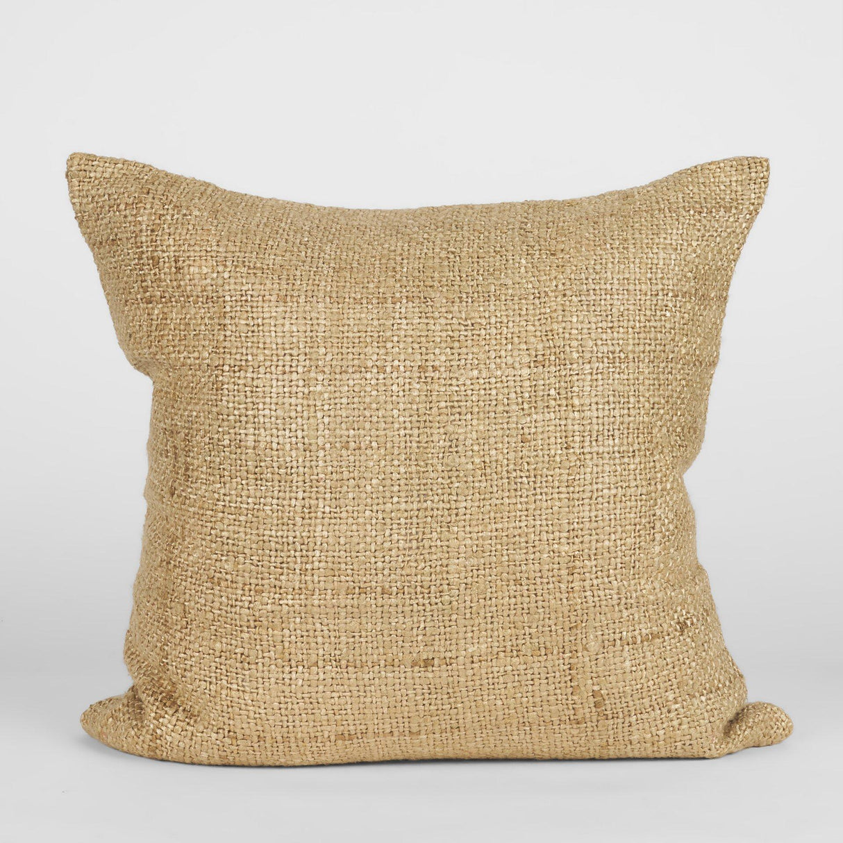 Mercana Lowen 22x22 Square Gold Woven Decorative Pillow