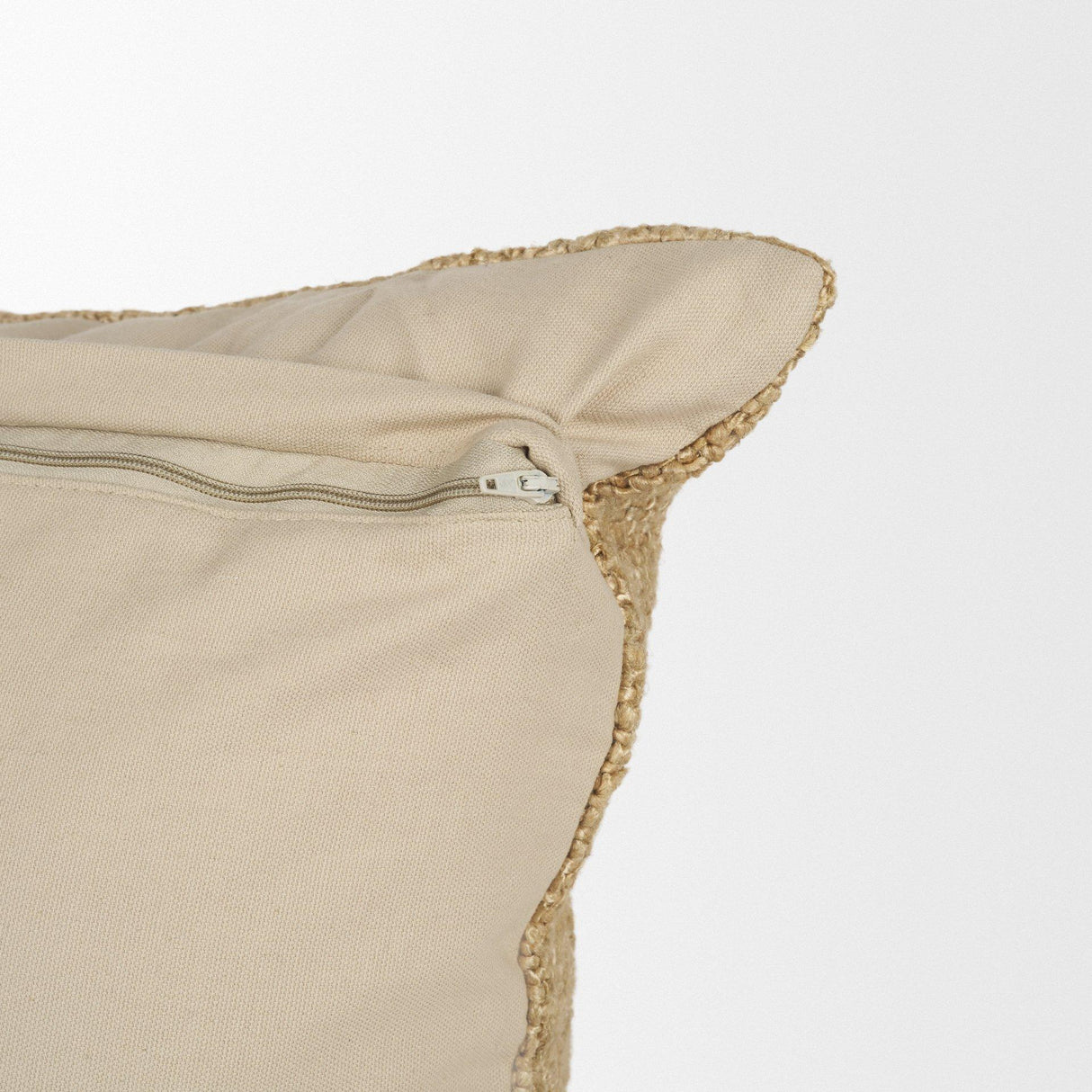 Mercana Lowen 22x22 Square Gold Woven Decorative Pillow