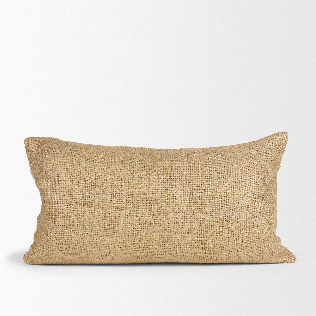 Mercana Lowen 14x26 Lumbar Gold Woven Decorative Pillow
