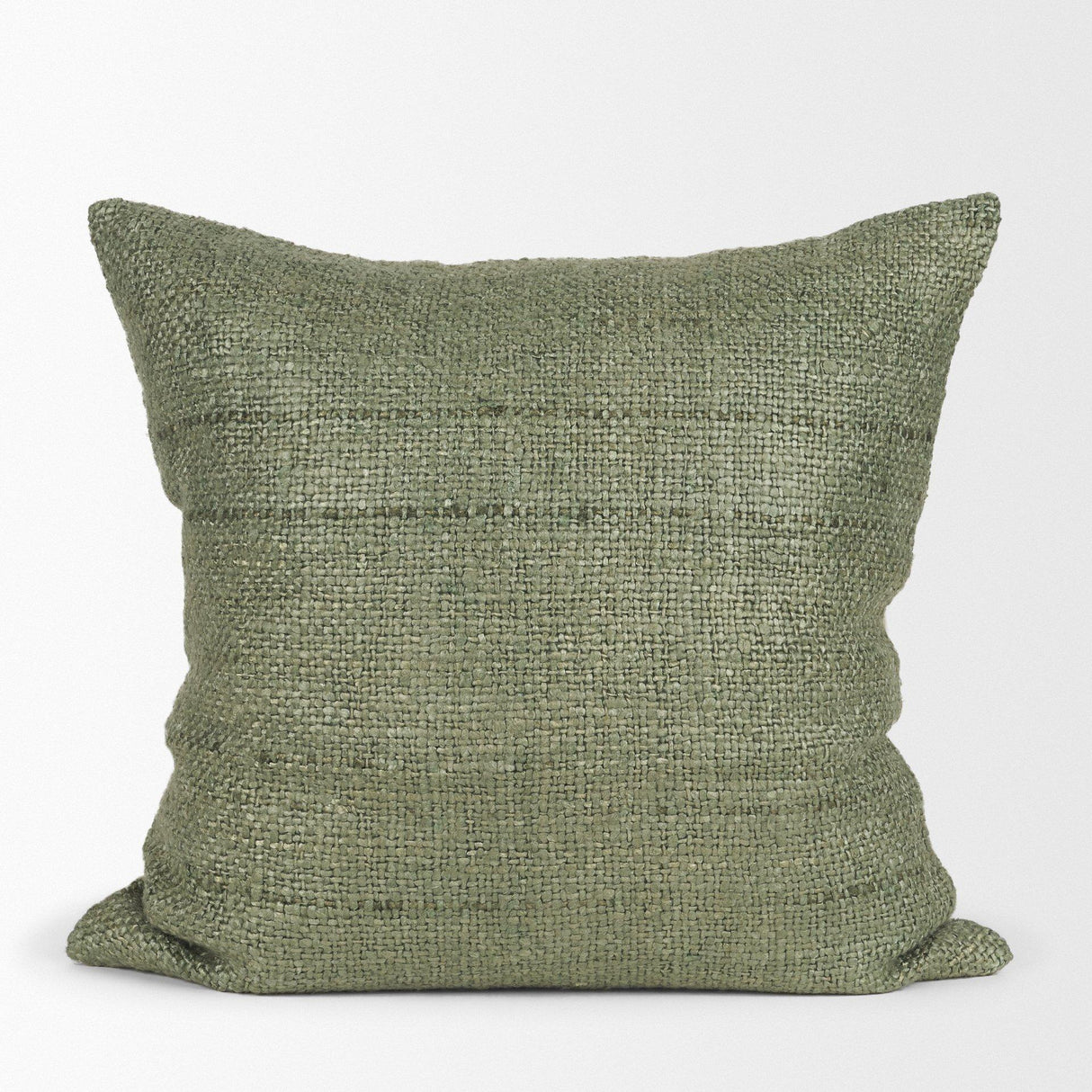 Mercana Lowen 22x22 Square Silver Sage Woven Decorative Pillow