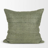 Mercana Lowen 22x22 Square Silver Sage Woven Decorative Pillow