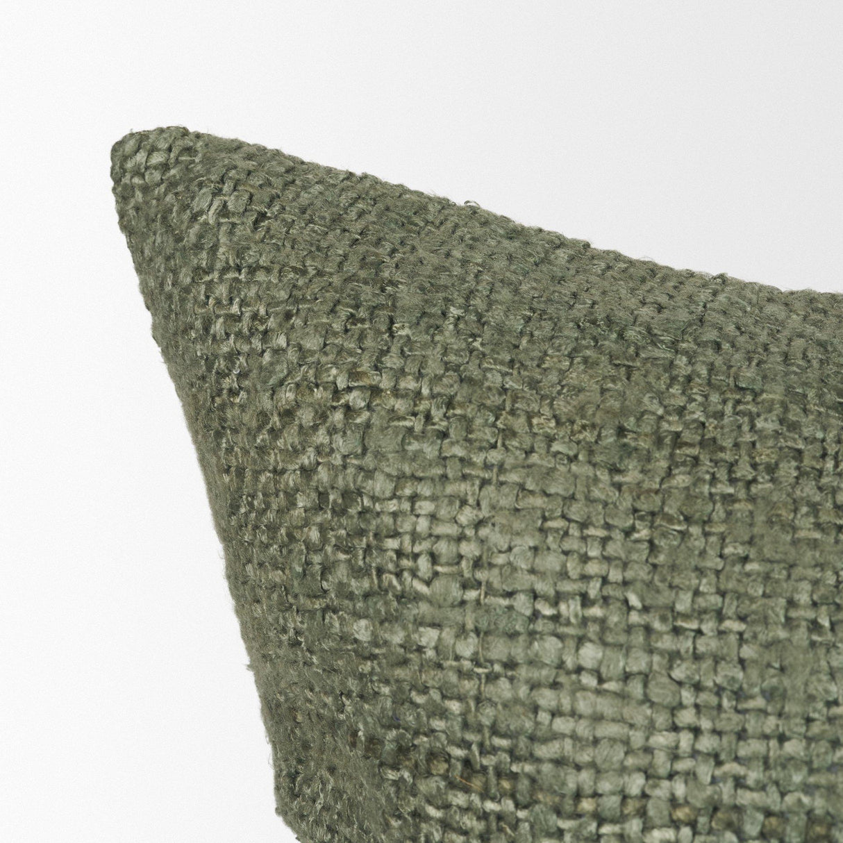 Mercana Lowen 22x22 Square Silver Sage Woven Decorative Pillow