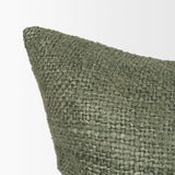 Mercana Lowen 22x22 Square Silver Sage Woven Decorative Pillow