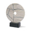 Mercana Orin White Marble Round Disc Decorative Object