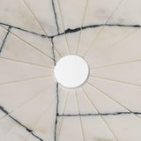 Mercana Orin White Marble Round Disc Decorative Object