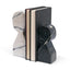 Mercana Shadow White & Black Marble Bookends