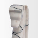 Mercana Cavalli Black and White Marble Horse Bookends