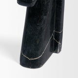 Mercana Cavalli Black and White Marble Horse Bookends
