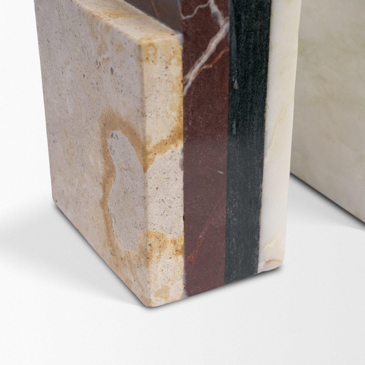 Mercana Corte Mixed Marble Stacked Bookends