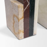 Mercana Corte Mixed Marble Stacked Bookends