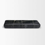 Mercana Tratto Rectangular Black Marble Tray