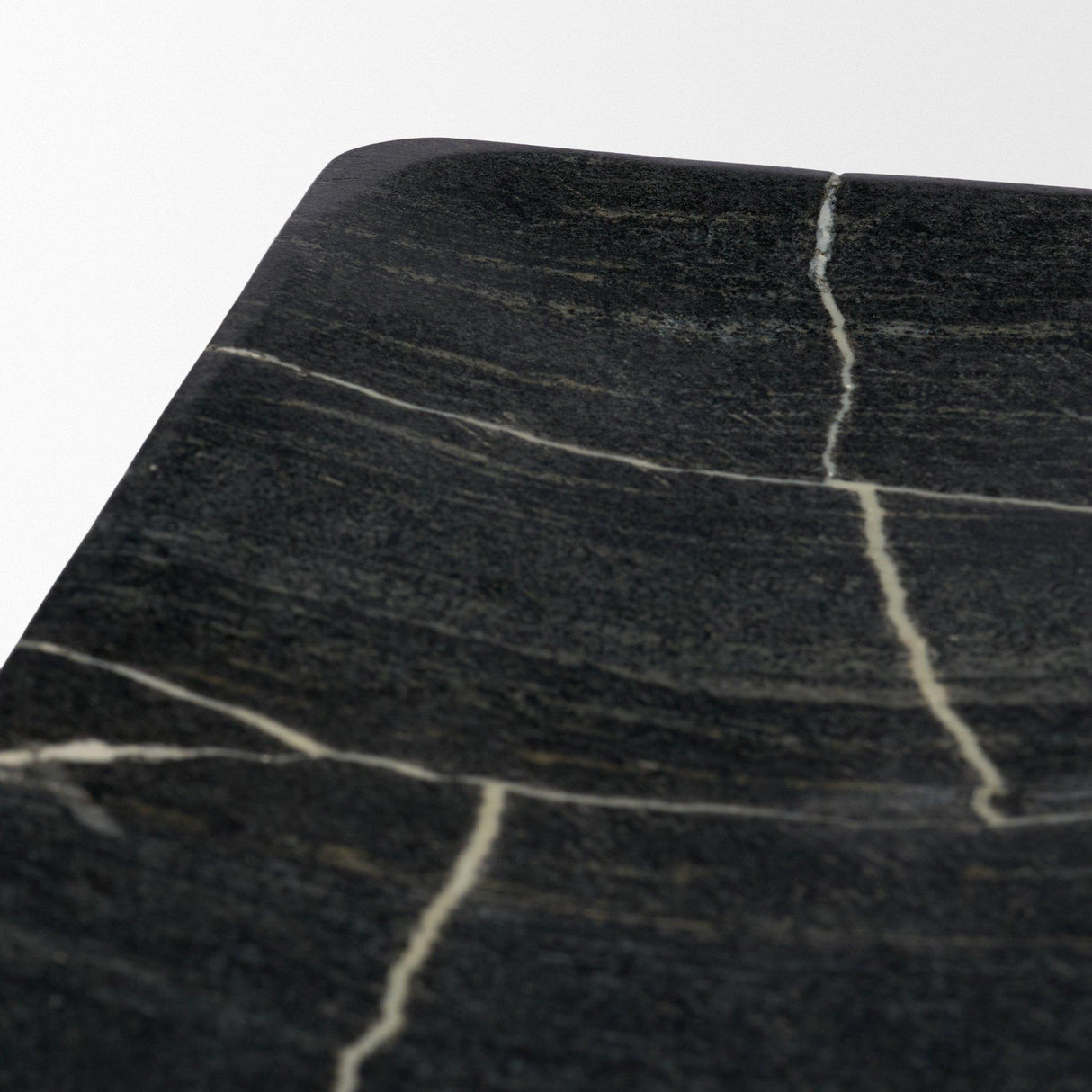 Mercana Tratto Rectangular Black Marble Tray