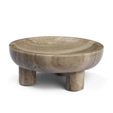 Mercana Vasca Gray Marble Decorative Pedestal Bowl