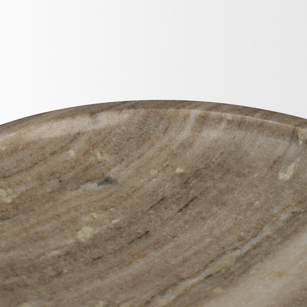 Mercana Vasca Gray Marble Decorative Pedestal Bowl