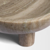 Mercana Vasca Gray Marble Decorative Pedestal Bowl