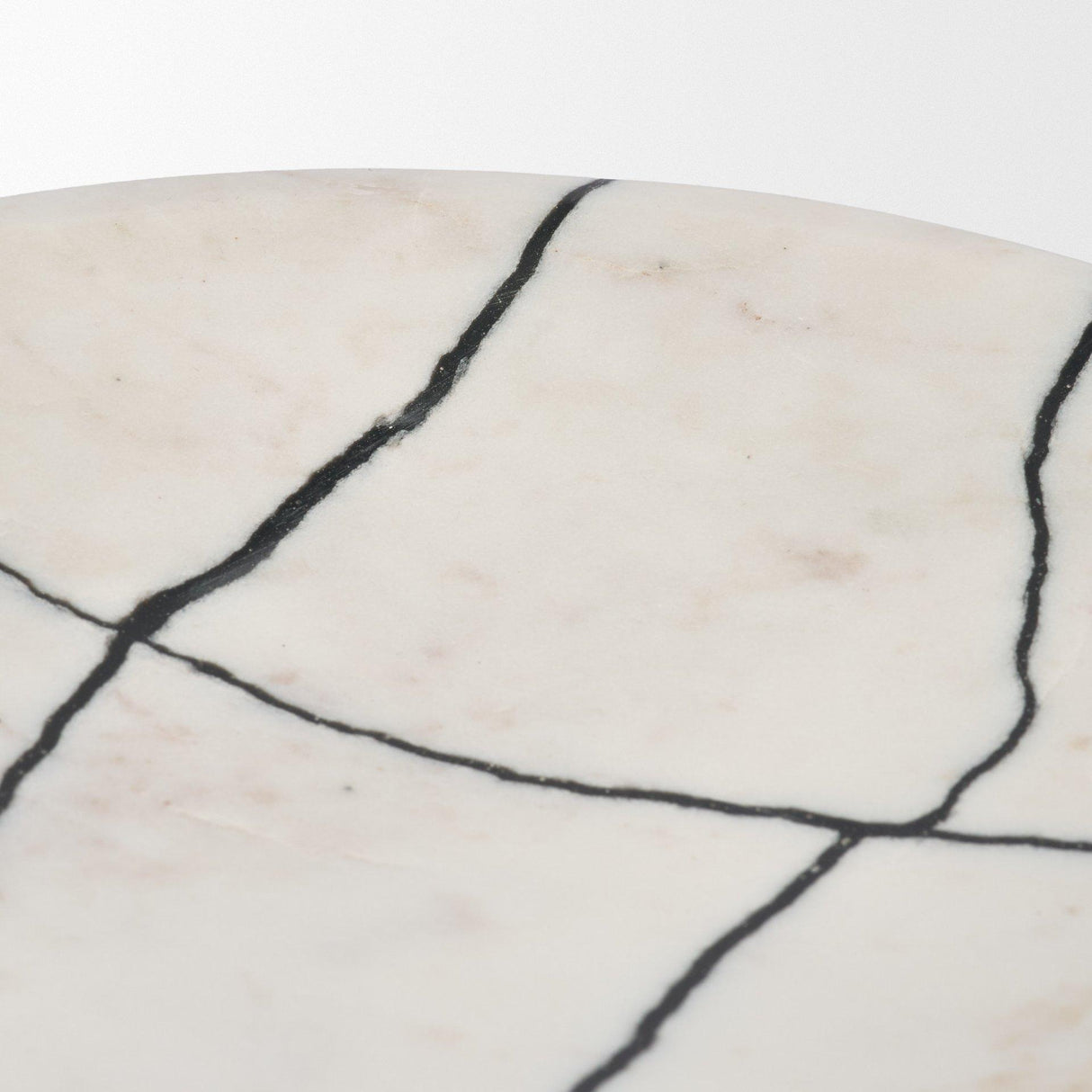 Mercana Sintessi Round White Marble Decorative Bowl