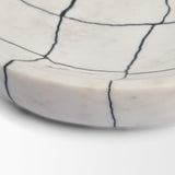 Mercana Sintessi Round White Marble Decorative Bowl
