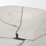 Mercana Sintessi Rectangular White Marble Decorative Bowl