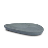 Mercana Tria Rounded Triangular Grey Marble Decorative Tray