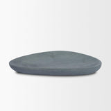 Mercana Tria Rounded Triangular Grey Marble Decorative Tray