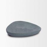 Mercana Tria Rounded Triangular Grey Marble Decorative Tray