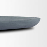Mercana Tria Rounded Triangular Grey Marble Decorative Tray