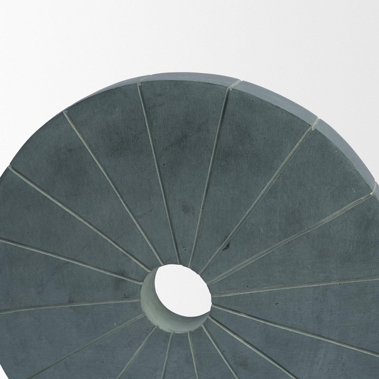 Mercana Orin Gray Marble Round Disc Decorative Object