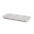 Mercana Tratto Rectangular White Marble Decorative Tray