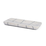 Mercana Tratto Rectangular White Marble Decorative Tray