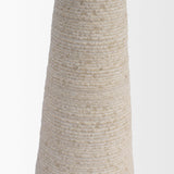Mercana Cono Off-White Marble Cone Shaped Candle Holders (Set of 2)