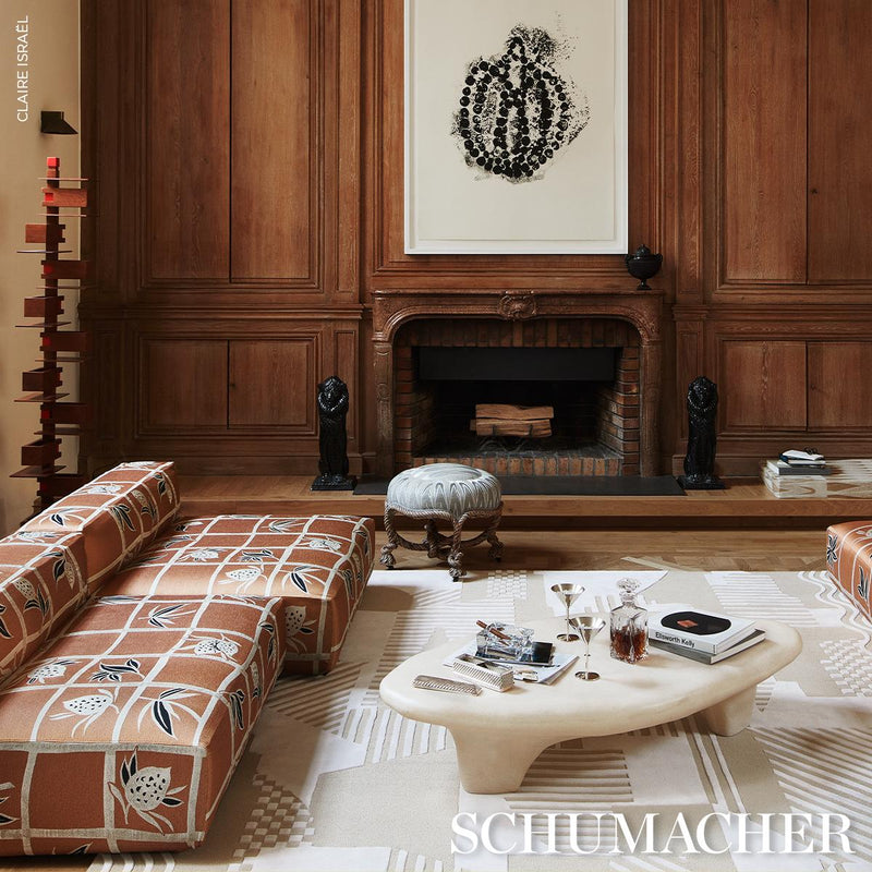 Schumacher Stone 6' x 9' City'S Silent Lines Rug