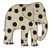 Schumacher Natural/Black 6.5' x 6.5' Trompa Rug