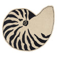 Schumacher Natural/Black 7.5' x 6' Nautilo Rug
