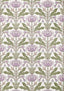 Thibaut Lotus Lilac And Green Fabric