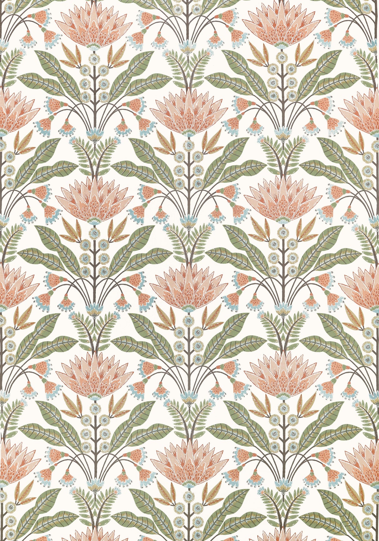 Thibaut Lotus Apricot Fabric