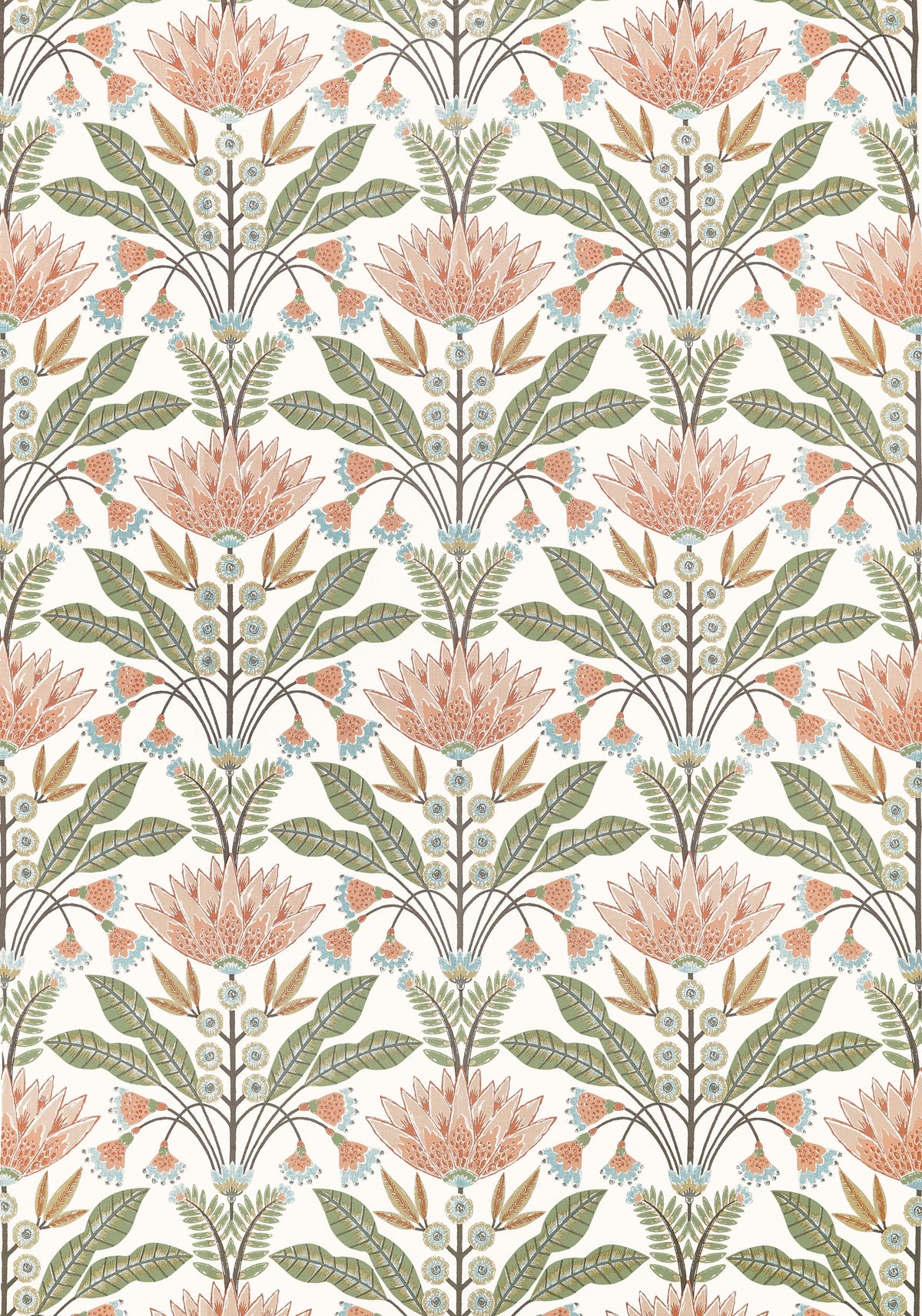 Thibaut Lotus Apricot Fabric