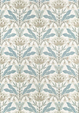 Thibaut Lotus Spa Blue Fabric
