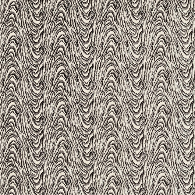 Clarke & Clarke DELVOYE VELVET NOIR Upholstery Fabric