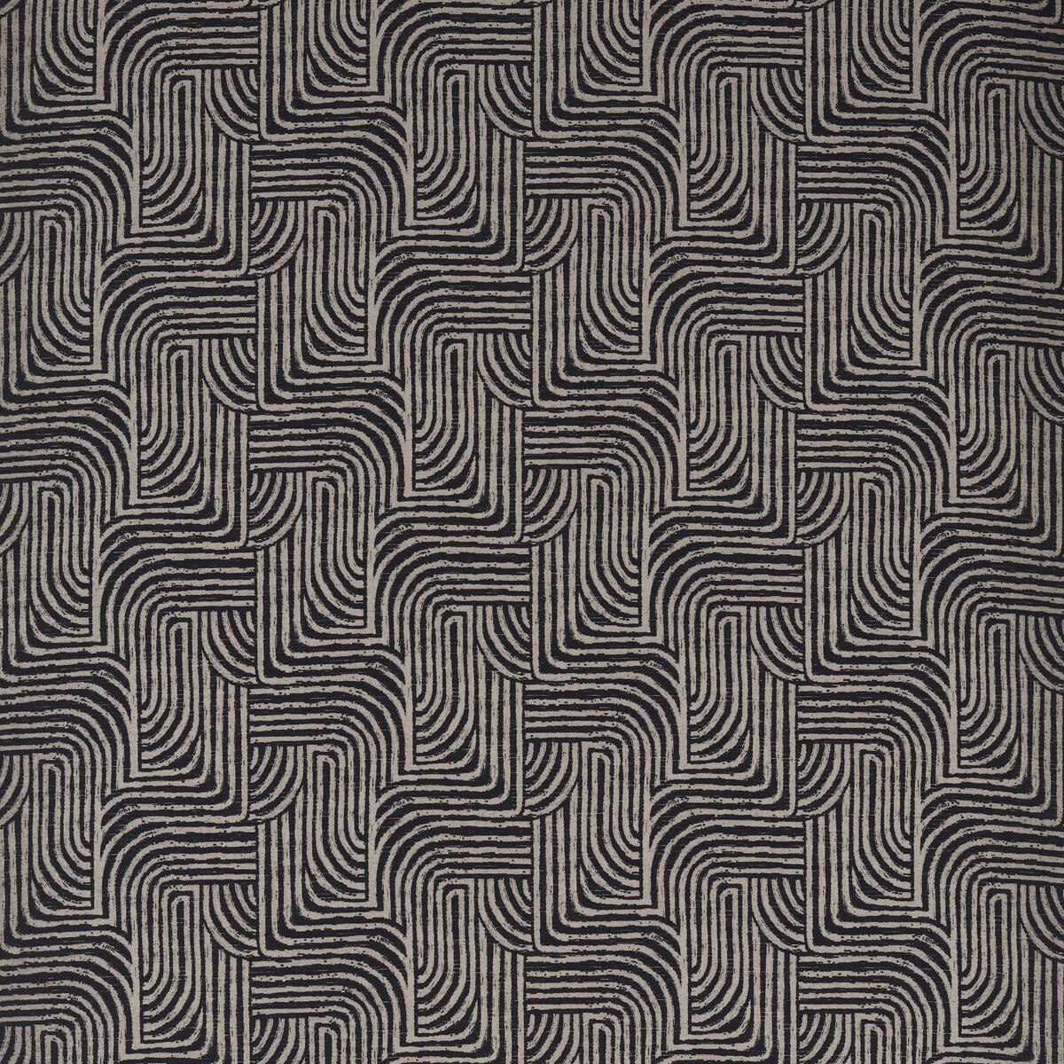 Clarke & Clarke GORMLEY JACQUARD NOIR Upholstery Fabric
