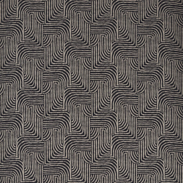 Clarke & Clarke GORMLEY JACQUARD NOIR Upholstery Fabric