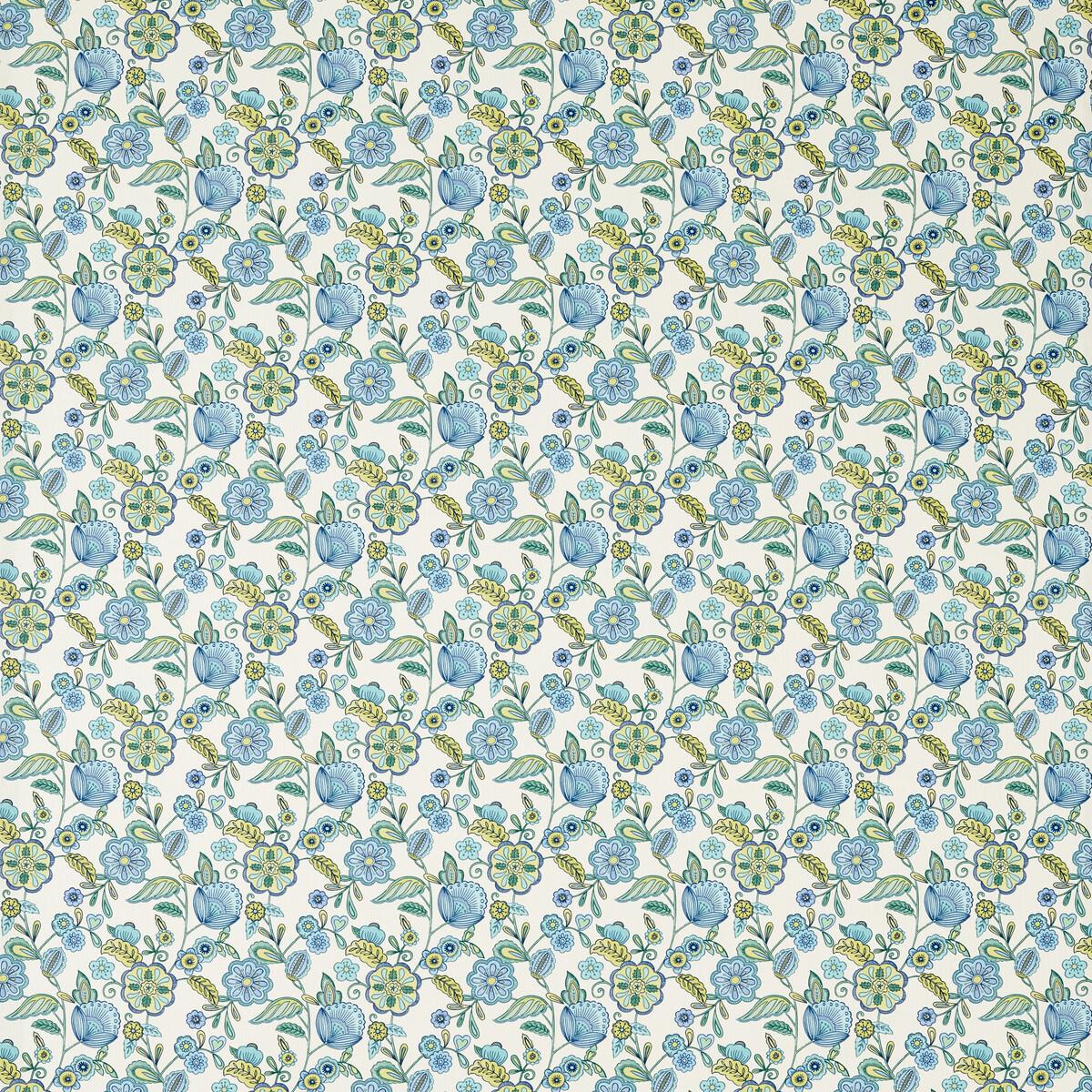 Clarke & Clarke CAMELLIA COBALT Fabric