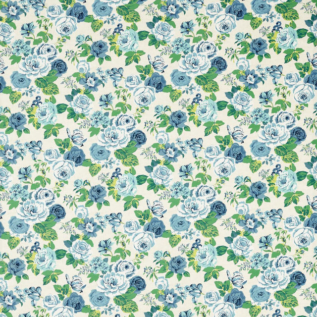 Clarke & Clarke GENEVIEVE COBALT Fabric